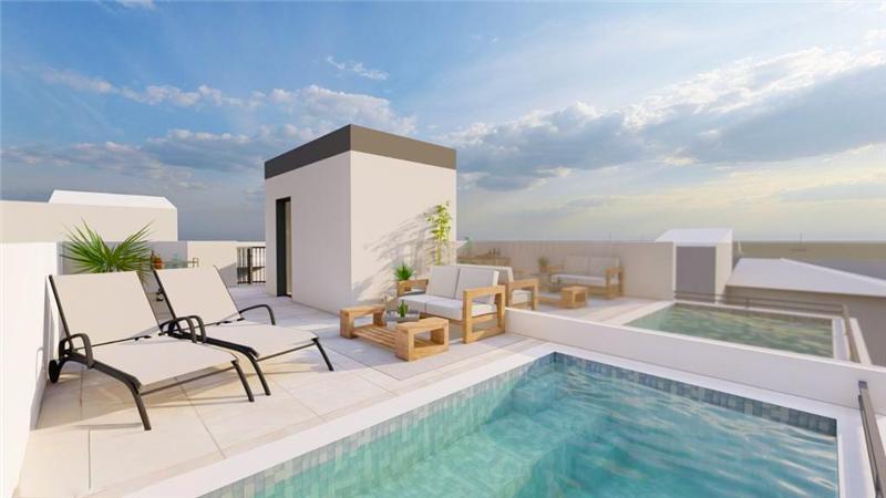 A estrenar. Ático dúplex con piscina privada y vistas al mar