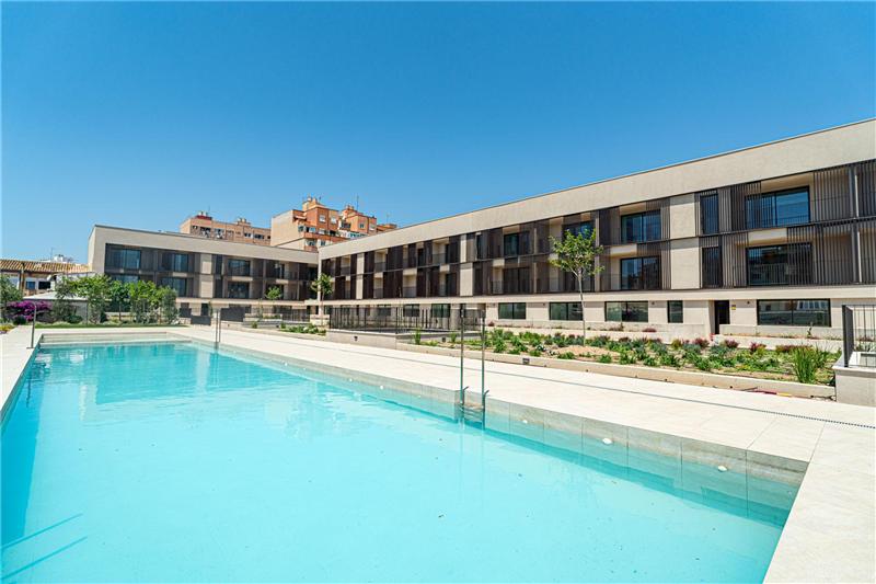 Wohnprojekt mit 1- und 2-Zimmer-Wohnungen mit Terrasse und Pool in einer Wohnanlage in Palma