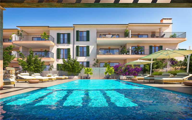 Brand new – duplex with communal pool and garden in the heart of Capdepera